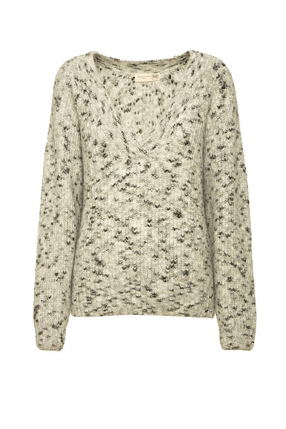 Multicolor V-neck sweater