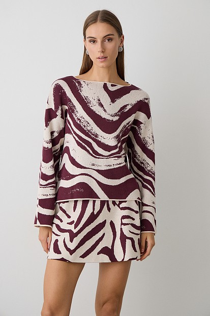 Printed pullover