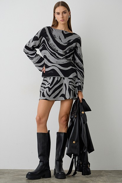 Printed pullover