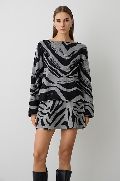 Printed pullover