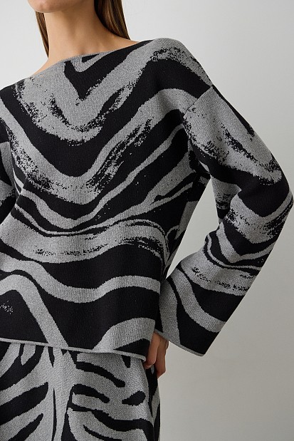 Printed pullover