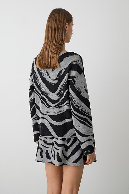 Printed pullover