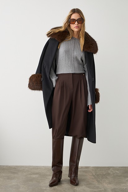 Rib πουλόβερ με λούρεξ