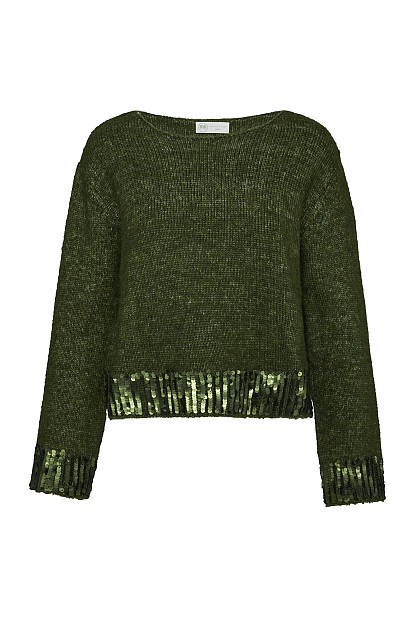 Sweater with sequined detail