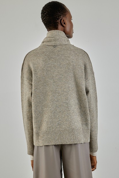 Sweater with scarf