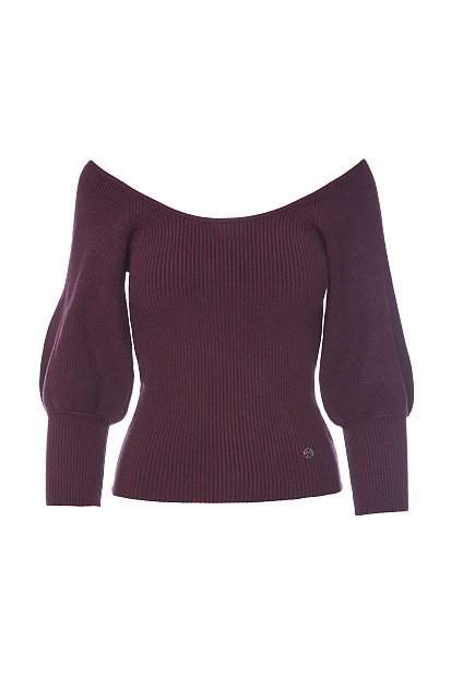 Ριπ μπλούζα με ballon μανίκια