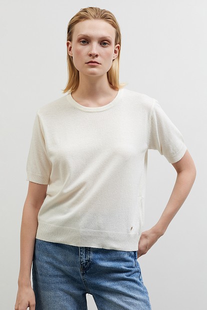 Short sleeves sweater