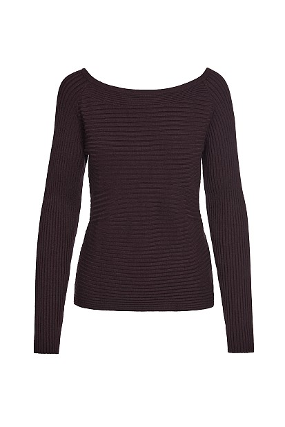 Μακρυμάνικη ribbed μπλούζα