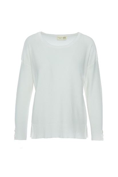 Sweater with buttons on the cuffs