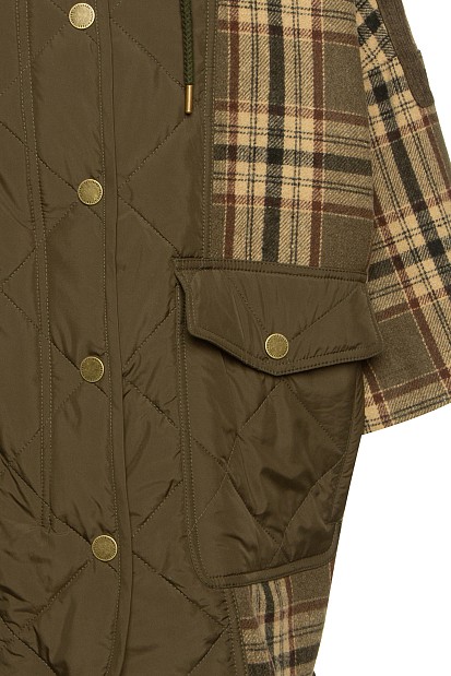Plaid cape
