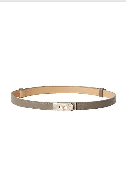 Thin belt with rhinestones