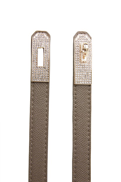 Thin belt with rhinestones