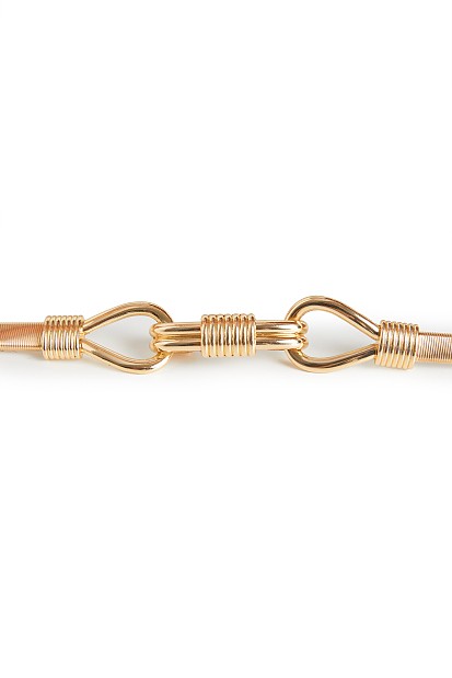 Λεπτή ζώνη με διπλή αγκράφα