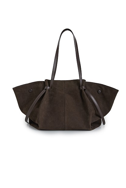 Suede shopper τσάντα