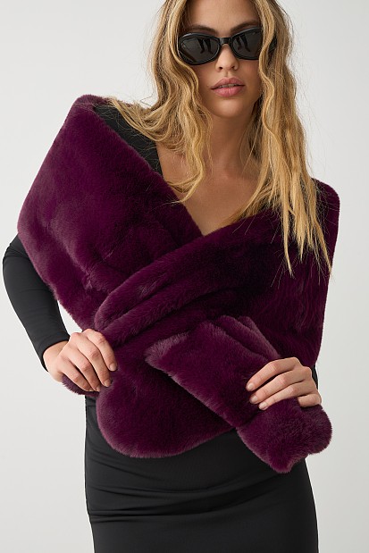 Faux fur scarf