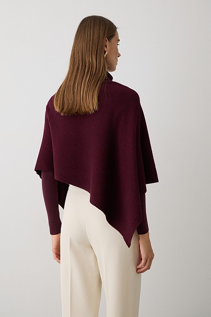 Μάλλινη κάπα με ζιβάγκο