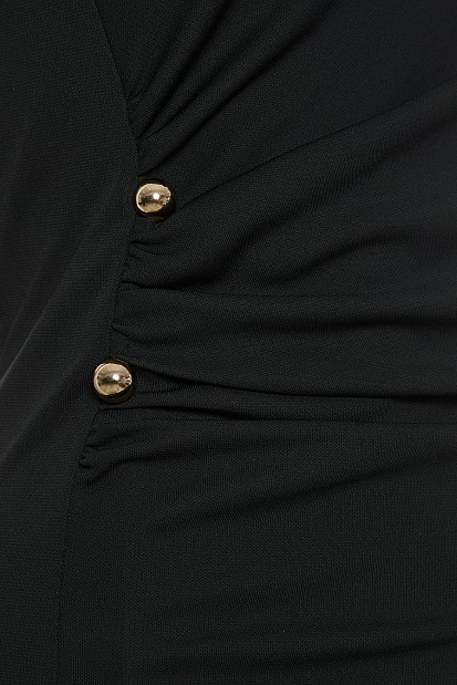 Maxi dress with one sleeve - Gold label
