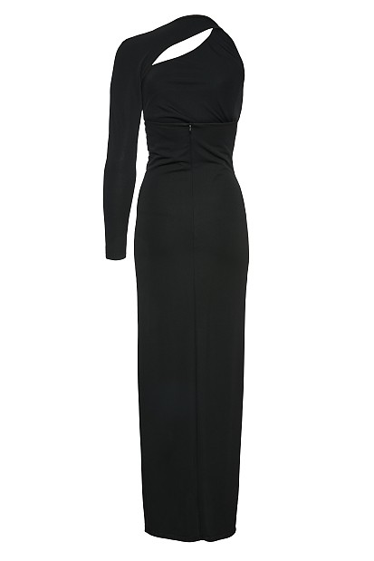 Maxi dress with one sleeve - Gold label