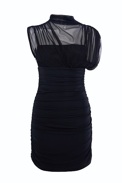 Mini dress with sheer details - Gold Label
