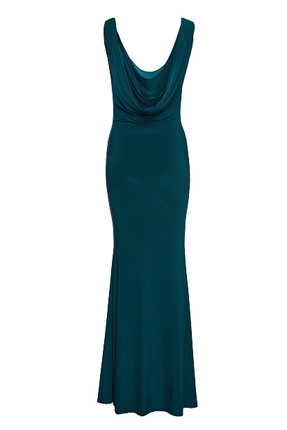 Μάξι ντραπέ φόρεμα - Gold label