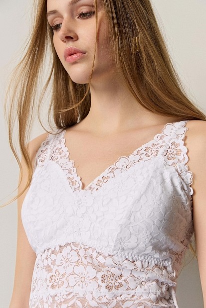 Lace top with straps