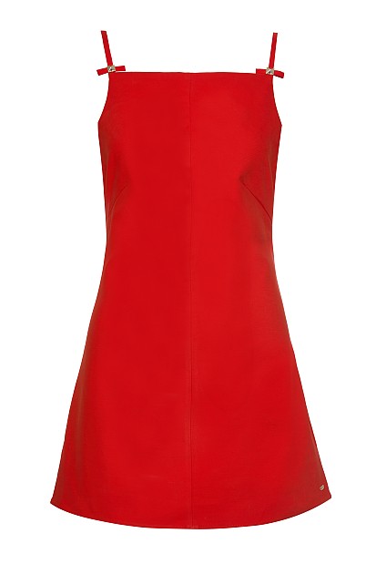 Mini dress with straps