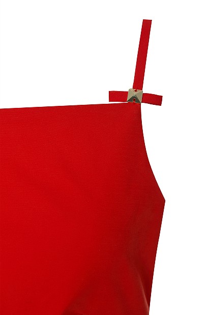 Mini dress with straps