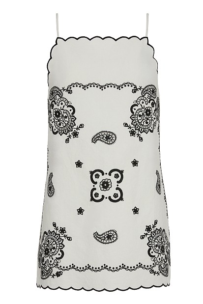 Vestido mini bordado