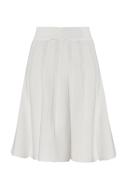 Mini knitted skirt with rhinestones