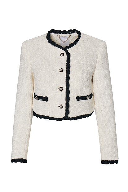 Tweed cropped blazer