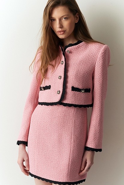Tweed cropped blazer
