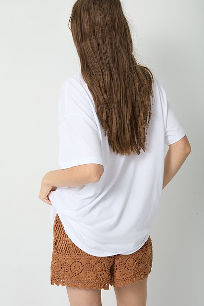 Blusa oversize algodón