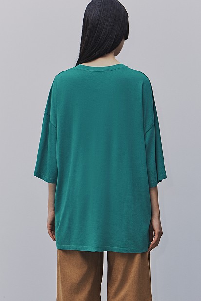 Oversized βαμβακερή μπλούζα