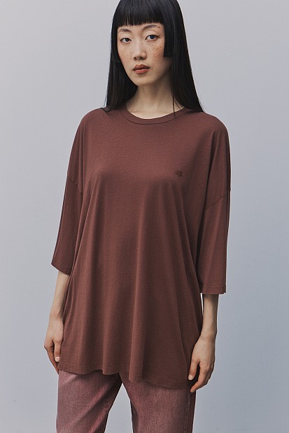 Oversized cotton blouse