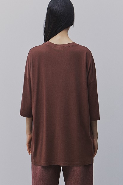 Oversized cotton blouse