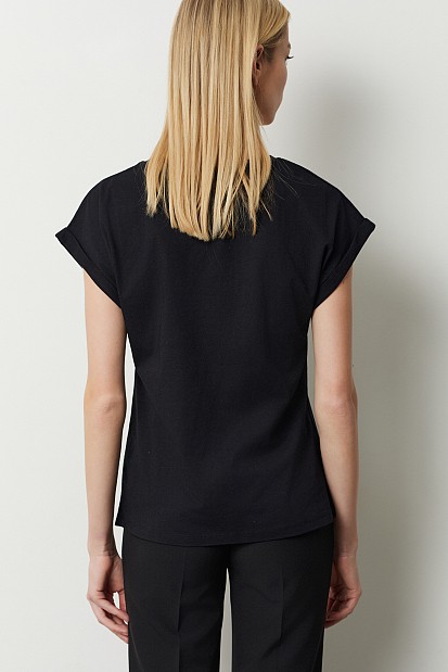 T-shirt με σχέδια από στρας
