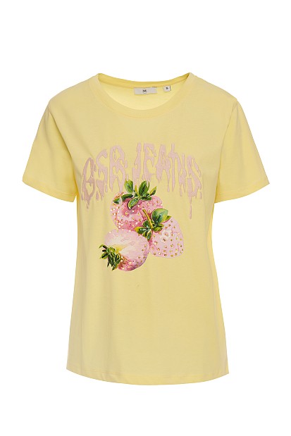 T-shirt με κεντητό τύπωμα