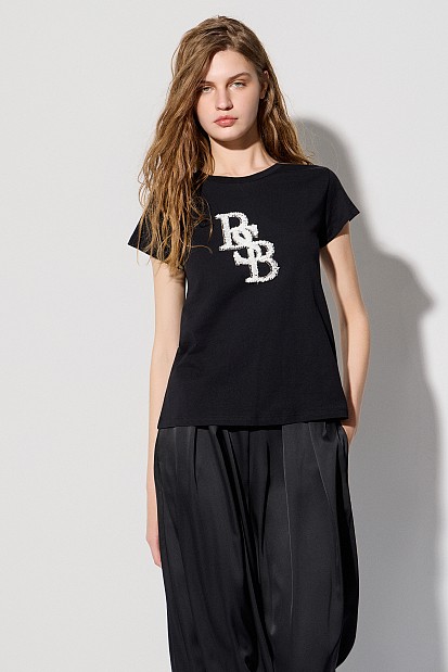 Tricou cu logo în relief