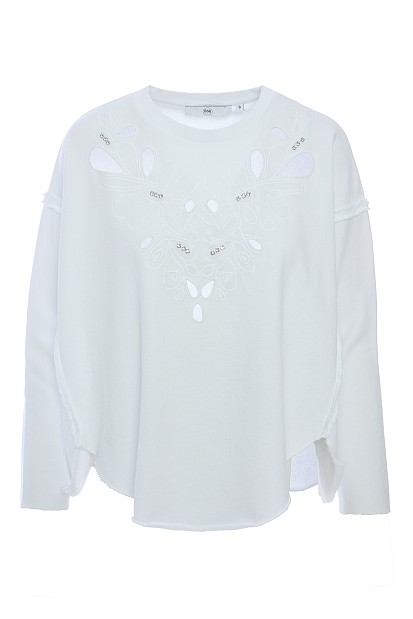 Sweatshirt with embroidered detail