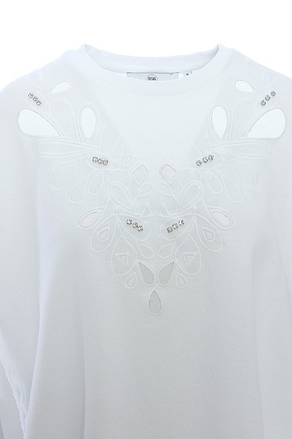 Sweatshirt with embroidered detail