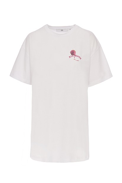 Camiseta oversize estampada