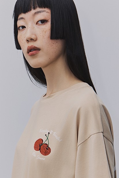 Tricou oversized cu print