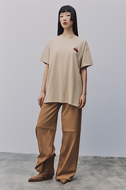 Tricou oversized cu print