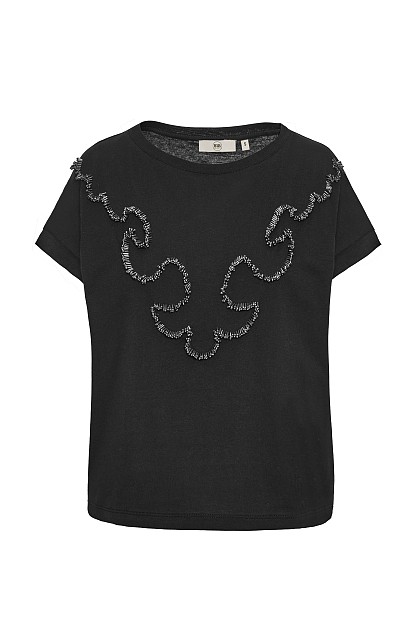 T-shirt with beads
