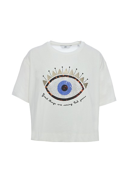 T-shirt with eye print