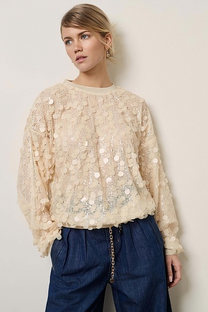 Sequined sweater