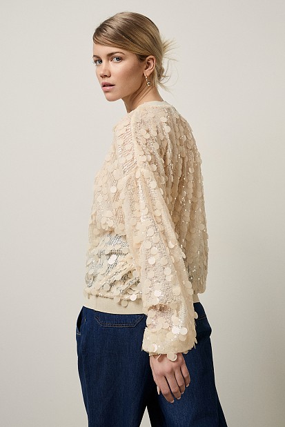 Sequined sweater