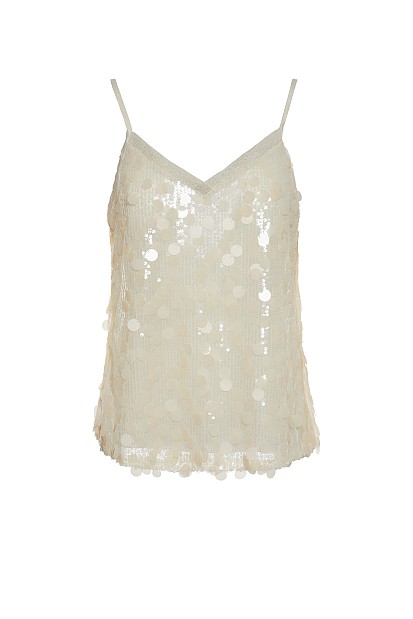 V top sequined