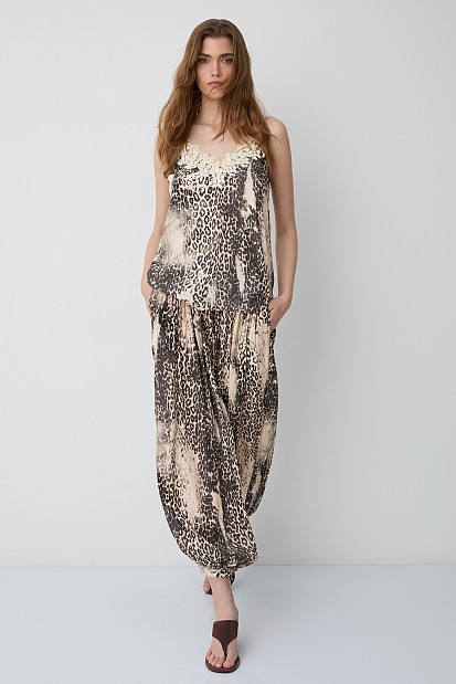 Αμάνικο animal print τοπ