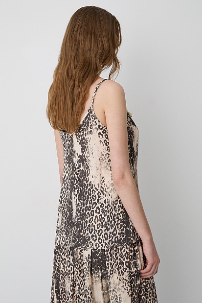 Αμάνικο animal print τοπ